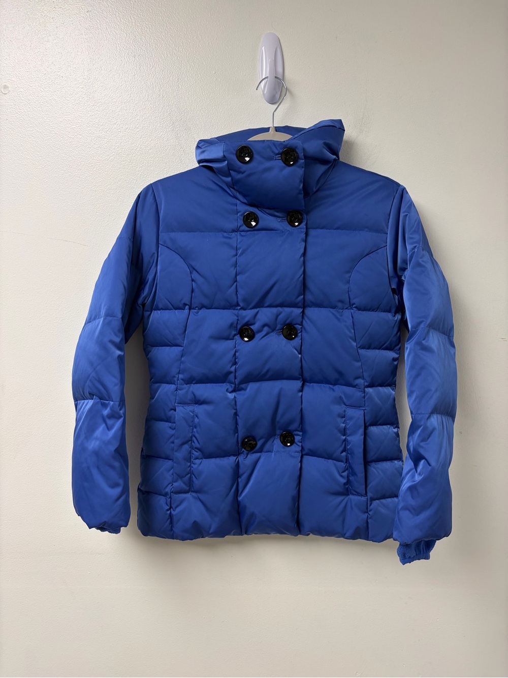 Land’s End EUC‎ Blue Down Puffer Coat Size Medium (10-12)